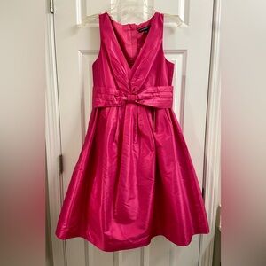 NWT Banana Republic Mad Men Betty Dress 60's Women's Pink Fushia Silk Size 6